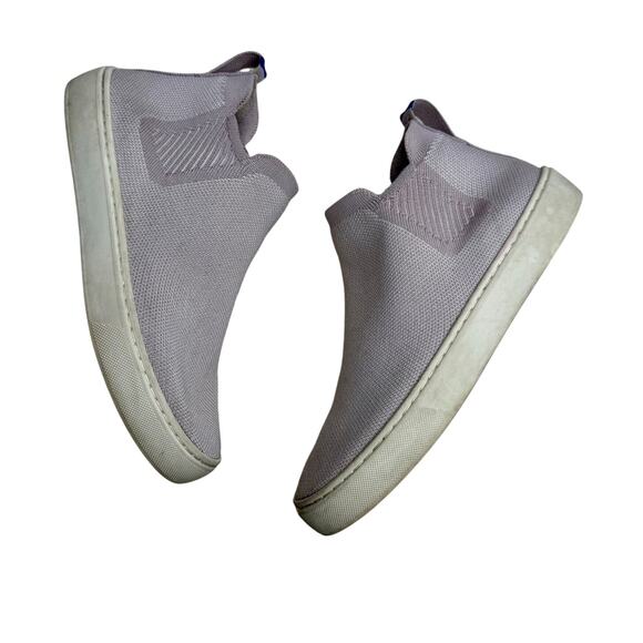 ROTHY'S Women's Size 6.5 Chelsea Boot Shoes Lilac Gray Slip On High Top Sneaker - Picture 1 of 14